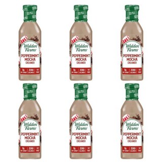 커피 크리머 커피메이트 프리마 월든 팜스 페퍼민트 모카 12온스. 병 신선 맛 비유유 우유 대용품 액체 글루텐 프리 저탄수화물 비건 친화적 2팩, 12 Ounce (Pack of 6)