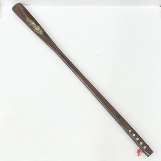 御古齋 花梨木雞翅木鑲貝鞋拔，精緻工藝加長款，實用穿鞋器，優雅生活必備, 1個, 雞翅木