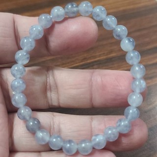 堇青石坦桑色手鍊 手環 手珠 6mm 天然水晶玉石 #R124