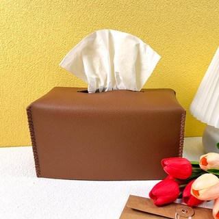 토단법인 사각 가죽 휴지 케이스 만들기 (1인용 3종 택 1), 네이비, 1개