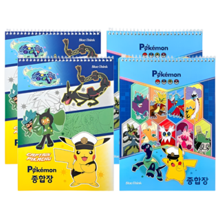 포켓몬스터 무선 종합장 36매, 혼합색상, 4개