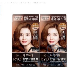 려 우아채 일반염색약(새치)x2개, 오렌지브라운, 2개