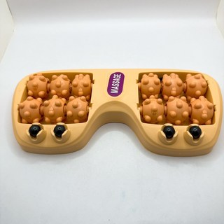 《翔翼百貨》養生足底按摩器，足部腳部按摩，日常家用腿部穴位，四排滾輪腳底按摩器，懶人按摩器, 1個, 養生足底按摩器/顏色隨機59864