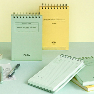 플로우 스터디플래너 만년 6개월 위클리 스케줄러, 02 빈티지 민트, 1개