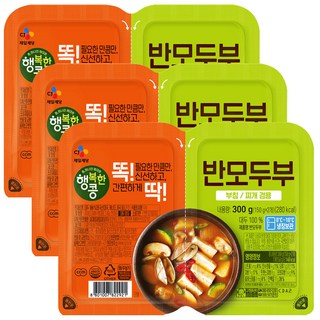 CJ 행복한콩 반모두부 (150G 2입)씨제이제일제당(주), 3개, 300g