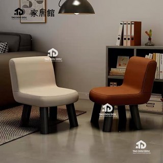 臺灣優選 兒童矮凳 靠背椅 超軟客廳沙發小椅子, 綠色[實木框架+進口貓爪皮],30*30*35cm[標準款], 1個