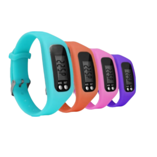 제우스 만보기기계 마라톤 달리기 러닝 운동 초딩 어린이 아이 스마트 워치 밴드 손목시계, 1개, 옐로우