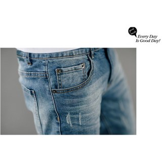 【NB0821J】韓國製微刷色素面無破合身男生牛仔褲