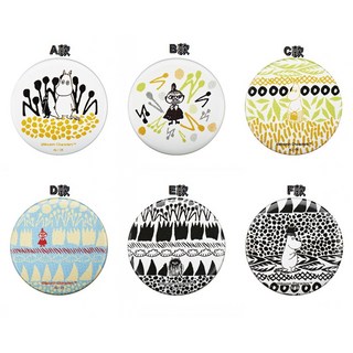 M.M小舖 KITAN 轉蛋 扭蛋 鏡子 嚕嚕米造型隨身鏡 嚕嚕咪 嚕嚕米 隨身 攜帶 全6款, 1個, 整套3D470