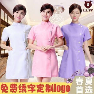 貝貝 美容師工作服 春夏秋冬新款洋裝 美容院/養生館/護士服