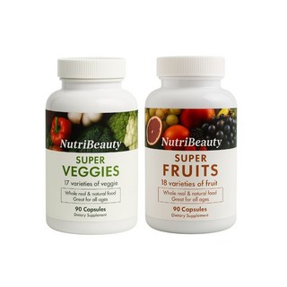 妮萃美 超級蔬菜&超級水果2入組 美國原裝進口 綜合蔬果膠囊, 1L