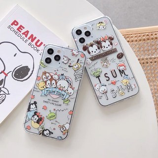 沁的娃娃屋 買一送一 台灣出貨 彩繪風TSUM奇蒂老鴨&米奇米妮 IPHONE13 12 11 PRO手機殼