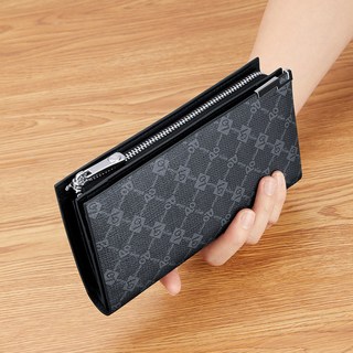 【奧特萊斯】英皇保羅 情侶款長錢包 男2024新款長夾 女士錢包pvc錢夾 多卡位防盜刷 男士長款錢包