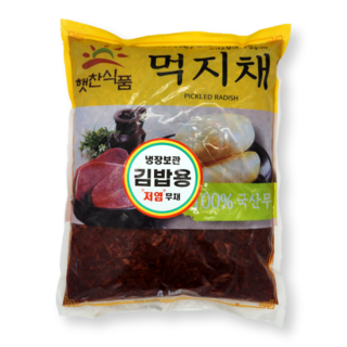 햇찬식품 무먹지채 4kg/김밥용/업소용, 4kg, 1개