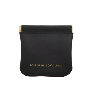 多功能彈片收納包：充電線、耳機、化妝品、口紅、月事包隨身收納, 黑色, 1個