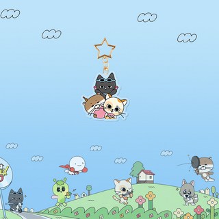 桃園出貨-BOYNEXTDOOR 卡通 衕款亞克力雙麵鑰匙扣掛件飾品, 8#, 1個