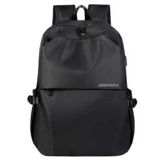 ARSOBIYA 남녀공용 직장인 데일리 백팩 초경량 대용량 노트북 USB충전 방수 가방