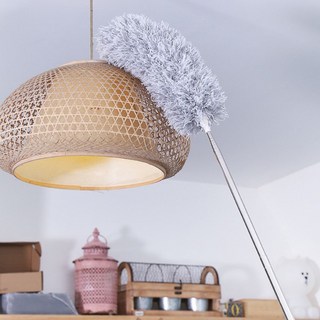 2.8M超長伸縮除塵撢 乾濕兩用雞毛撢子 清潔撢 伸縮自如 易清洗 死角清潔好物 居家必備, 1個, 如圖