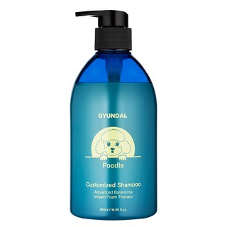 견달 푸들 전용 어드밴스드 밸런싱 커스터마이즈드 강아지 저자극 천연 애견 샴푸 린스 겸용, 1개, 500ml