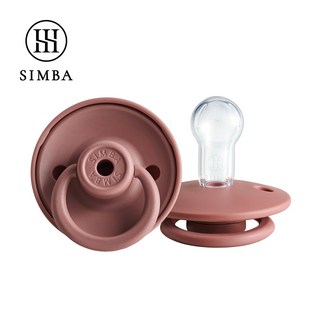 小獅王辛巴 simba 扭扭圓型安撫奶嘴-全齡 1入 多款可選(扭扭奶嘴) 母乳口感 附防塵蓋, 【日常型】紅豆泥, 1個