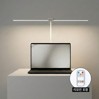 아이스터디 70cm 프로 와이드 LED 학습용 독서등 스탠드 책상 조명 클램프형 + 리모컨포함