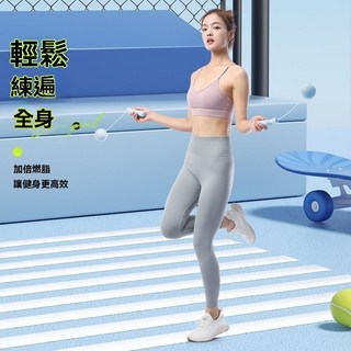 跳繩 減肥專用 負重 成人 健身 女生 運動 燃脂 計數 無繩 訓練 專業 中考 學生, 1個, 【5%減肥人選】*長繩款,幽靜黑【升級雙軸承+多功能跳繩】