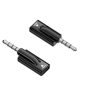 ibits MDD TypeC轉3.5mm耳機轉接頭 適用頭戴式耳機 車用音響 數據線連接頭, 1個, C母轉3.5mm轉接頭黑色, 黑色, C母轉3.5mm轉接頭黑色