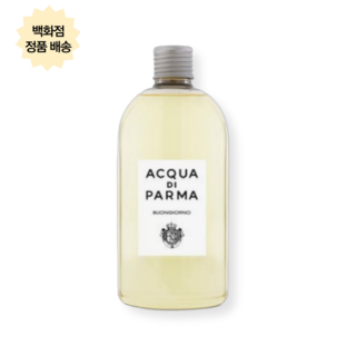 아쿠아디파르마 본 조르노 대용량 룸 디퓨저 리필 500ml 퍼퓸 향수 좋은향 디퓨저추천 디퓨저선물, 1개