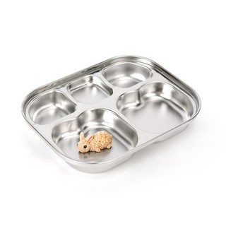 하트 스텐 식판 어린이집 유아 식기 이유식준비물