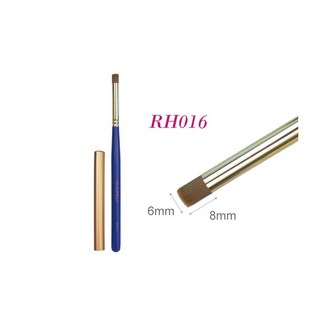 DollyGel 專業美甲彩繪凝膠筆 附筆蓋 美甲筆 彩繪筆 平筆 圓筆 拉線筆 RH011-RH018, 1個, 暈染刷