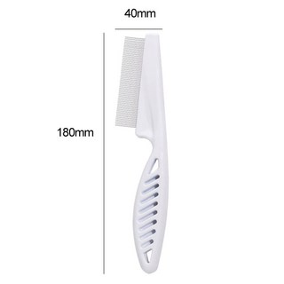 寵物除蚤梳 寵物梳毛梳 寵物清潔梳 寵物美容梳 寵物用品, 除蚤梳 大-塑膠柄顏色隨機, 1個