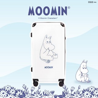Moomin嚕嚕米姆明 28吋拉鍊款胖胖箱行李箱 (2年保固 海關鎖 360度飛機輪)