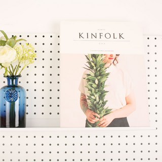 타공판닷컴 인테리어 타공판 슬림선반 후크형 7x40cm, 1개, 블랙