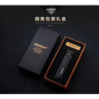 새로운 COHIBA 라이터 금속 3 제트 부탄 토치 시가 스탬핑 바 샤프 나이프 선물용(가스 없음), 01 CHINA, 06 Black With Box