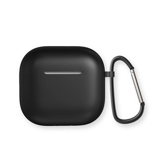 耳機保護殼，附掛鉤, 經典黑, 1個, Airpods 4代