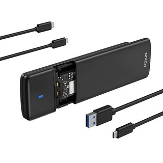 Dual-Bay 오프라인 클론 툴 프리 NVMe M.2 SSD 인클로저 40Gbps USB4 냉각 팬 포함 맥북 M4/프로/맥 미니와 호환 PCIe 사이즈 2230/2242/2, MOUD0501