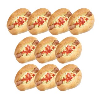 아침대용 간식 추천 정항우빵 케익 제빵소 피자빵 10봉 개별포장, 10개, 60g