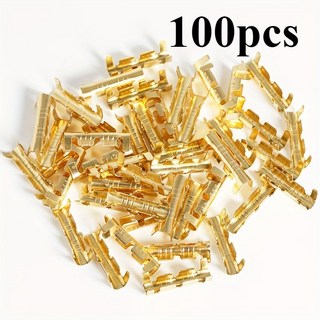 압착에 와이어 터미널 전기 및 블록 50/100개 커넥터 플러그 매우 U자형, 100pcs, 100개