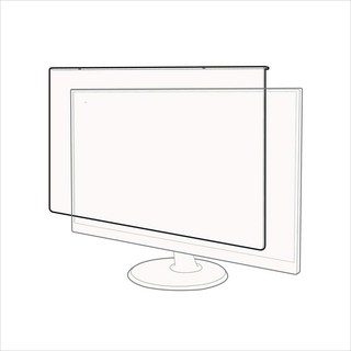 【27吋 台灣製 官方旗艦】gomojoo 螢幕防撞保護鏡 抗藍光抗菌 適用各品牌, 1個, 27G