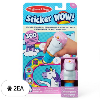 멜리사앤더그 스티커와우 유니콘 MD32013, 혼합색상, 2개