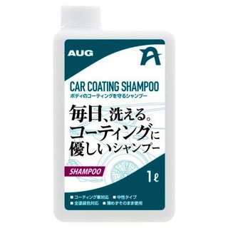 和霆車部品 日本AUG 瞬間撥水光澤洗車精 中性 全車色適用 1L, 1個, CC-02/鍍膜車用專用洗車精
