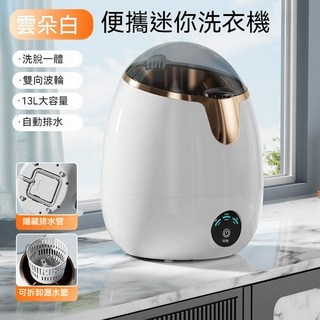 禮物首選 ‼ 台灣出貨 迷你洗衣機 內衣 內褲專用洗衣機 小型洗衣機 洗衣機 隨身洗衣機 襪子洗衣機, 白色