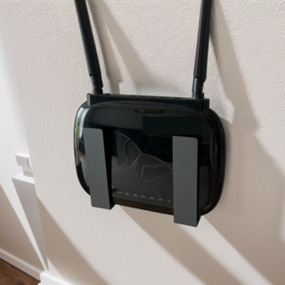 러빈홈 무타공 셋탑박스 셋톱박스 거치대 공유기 숨기기 정리대, 1개, 다크그레이