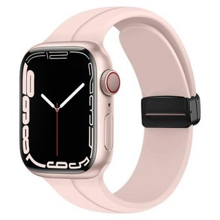 애플 워치 밴드용 마그네틱 스트랩 44mm 45mm 40mm 49mm 41mm 42mm 38 실리콘 팔찌 iWatch 시리즈 울트라 2 6 5 3 7 8 9 se 40mm, 1개