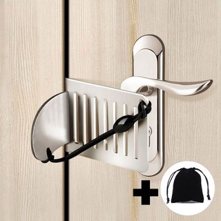 슈비리아 휴대용 잠금장치 여행용 도어락 방문잠금장치, 1개