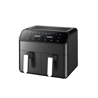 에어프라이어 스테인레스 스틸 에어 프라이어 더블 바구니 디지털 디스플레이, 2)01