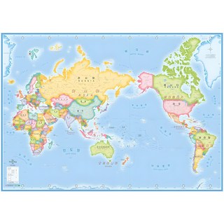 Now Map 便攜式啞光塗層世界地圖 70 x 50 厘米, 啞光塗層