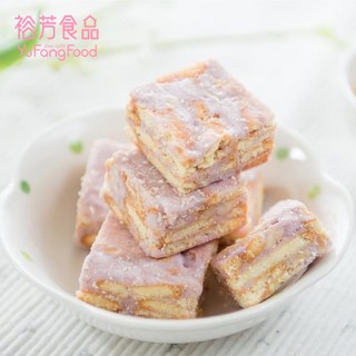 裕芳食品芋香雪花餅獨立包裝 酥脆口感濃郁芋頭香氣, 1個