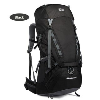 전문 야외 등산 스포츠 가방 트레킹 어깨 가방 등반 배낭 캠핑 장비 하이킹 배낭, 협력사, 검은 색, 50 - 70L