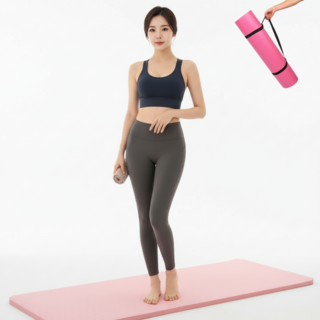 스타일러버 헬스매트 15mm 두꺼운 운동매트 요가매트, 1개, 핑크